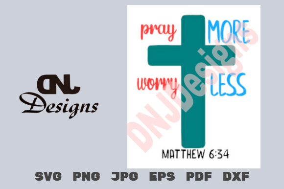 Bringing Serenity to Your Crafting Space with the Pray More, Worry Less Cut File Pack
