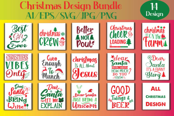 Christmas Sublimation Design Bundle