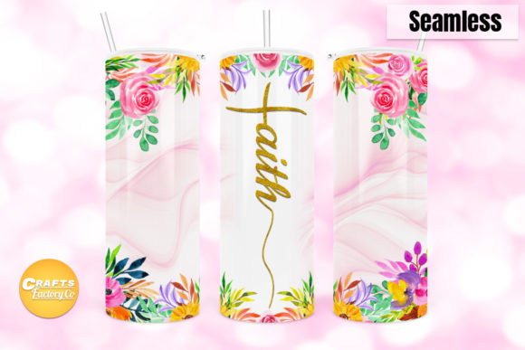 Faith Bible Verse Skinny Tumbler Designs