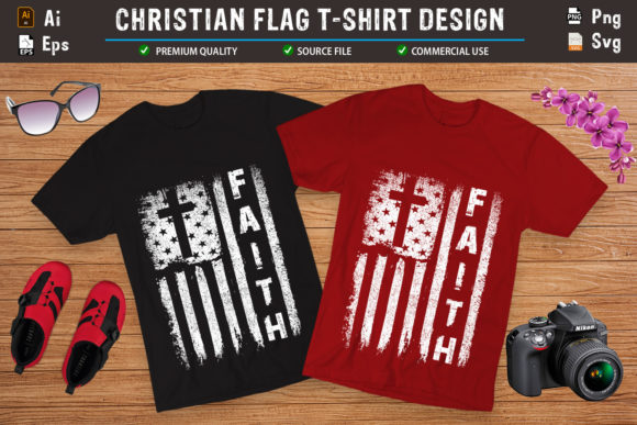 Faith USA Grunge Flag for Bold Expression
