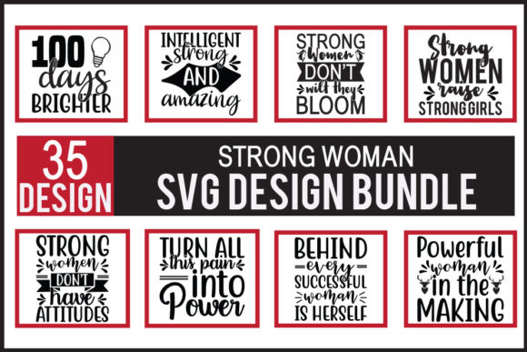 Strong Woman Designs Bundle: Empowering Creative and Business Success Through Thoughtful Design