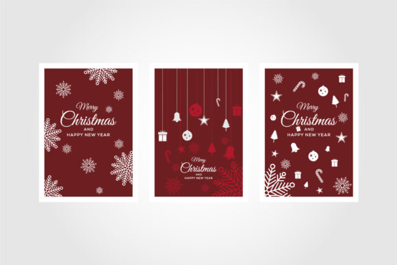 Three-Card Merry Christmas Design Set